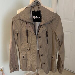 Elegant Beige Utility Jacket by